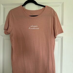 Zoe + Liv Women's Tee in Blush Pink - Choose Kindness